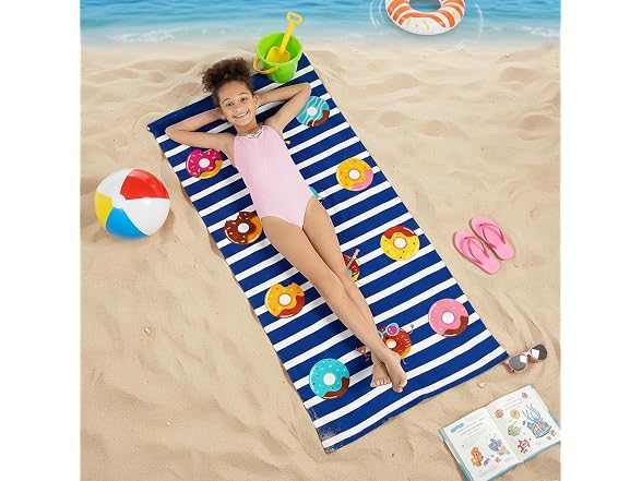 Fun Express Sweet Treats Beach Towels - 3 Pieces