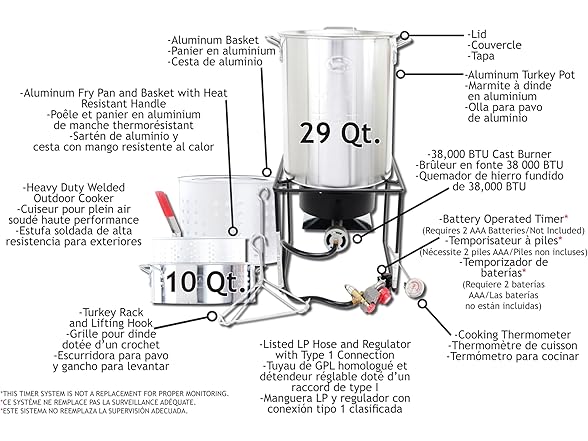 King Kooker Propane Outdoor Fry Boil Pac