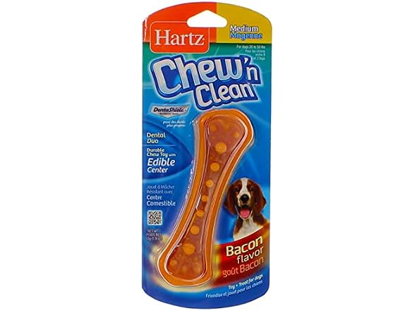 Hartz Chew N' Clean Dental Duo Dog Chew Toy