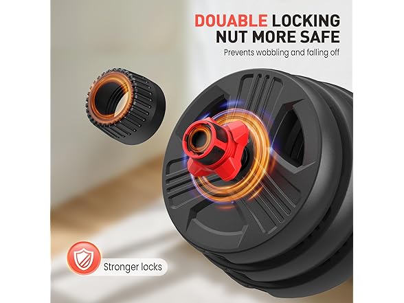 UKEEP Adjustable Dumbbells Set, 80lbs