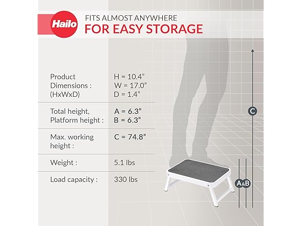 Hailo OneStep | Steel step | One large step