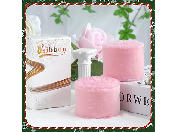 Ysibbon Velvet Ribbon 2 Inch x 4 Yards