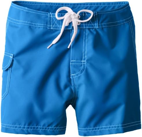 Kanu Surf Girls UPF 50+ Quick Dry Beach Coverup Boardshort, Sassy Royal Solid, Small (7)