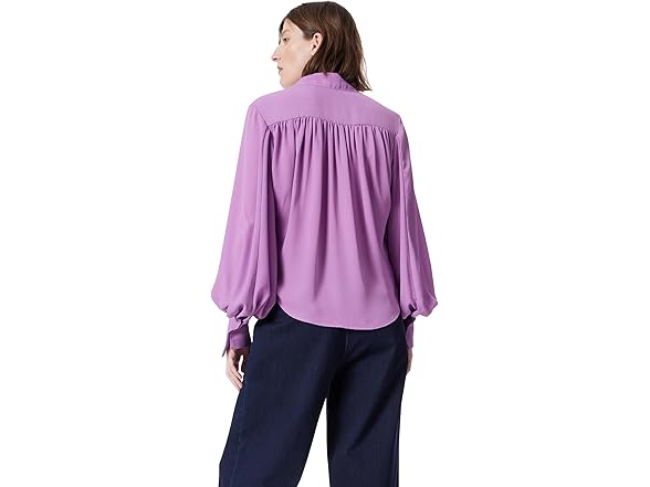 DEE OCLEPPO Jane Long Sleeve Button Front Blouse