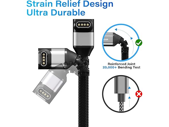 90Degree Type C Garmin Watch Charger Cable