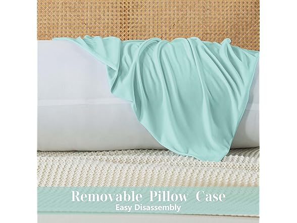 Body Pillow with Zippered Cooling Cover