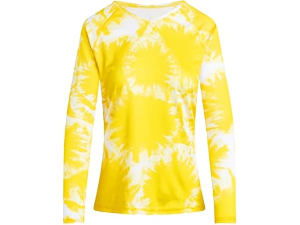 Kanu Surf Women's LS UPF50 Swim Top Yellow (XXL)