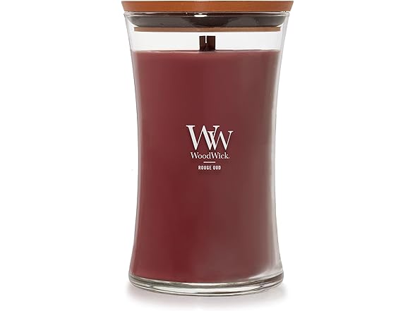 WoodWick Rouge Oud Scented Large Hourglass Candle
