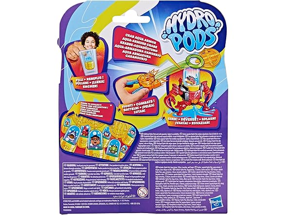 Hasbro Hydro Pods Crab Aqua Armor Toys