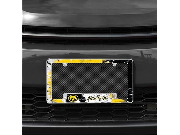 Iowa Hawkeyes Tie Dye Chrome Frame