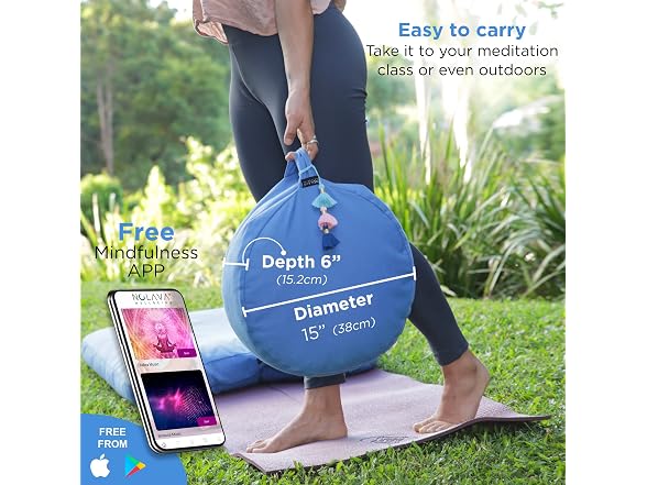 NOLAVA Round Zafu Meditation Cushion