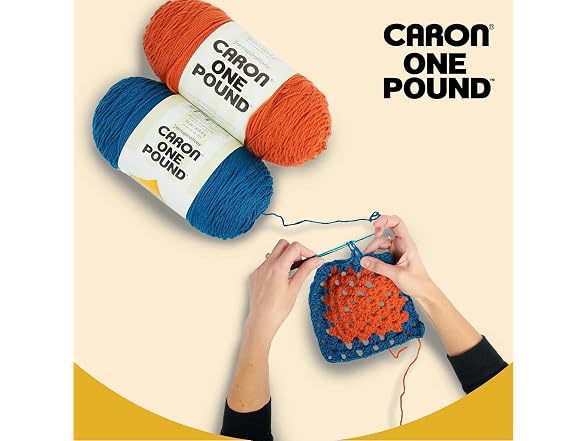 Caron One Pound Solids Yarn, 16oz, Gauge 4