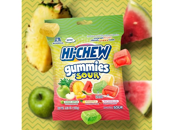 HI-CHEW Gummies Sour Candy Bag