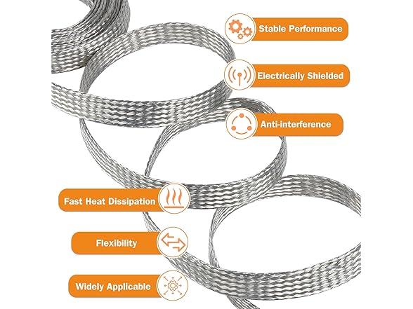 FOURUB Tinned Copper Braided Sleeves