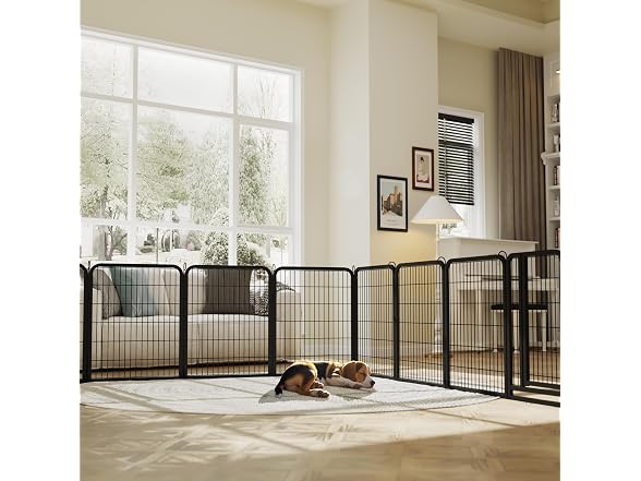 Topeakmart Dog Playpen Indoor 32" 6 Panel