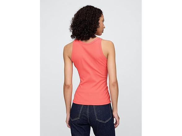 GAP Women Ribbed High Neck Tank