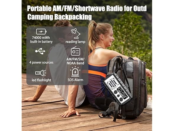 QALYVYW Solar Crank Emergency Radio