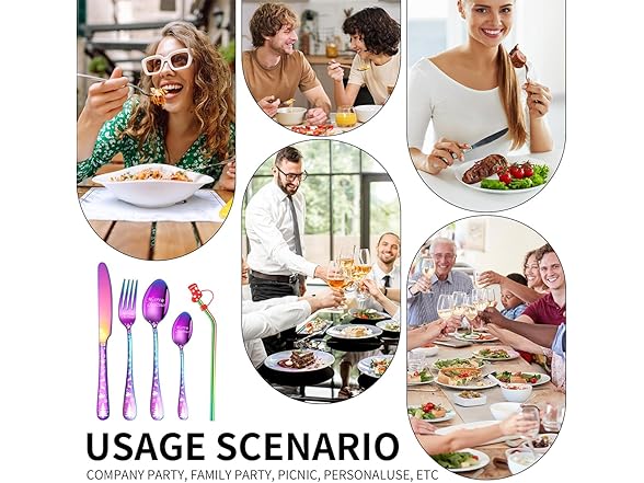 Colorful Stainless Steel Cutlery Set