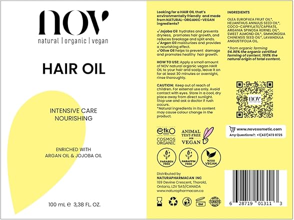 NOV Intensive Care Nourishing Hair Oil