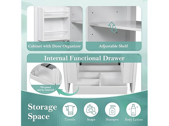 TREATLIFE Elegant 30" Bathroom Vanity with Sink