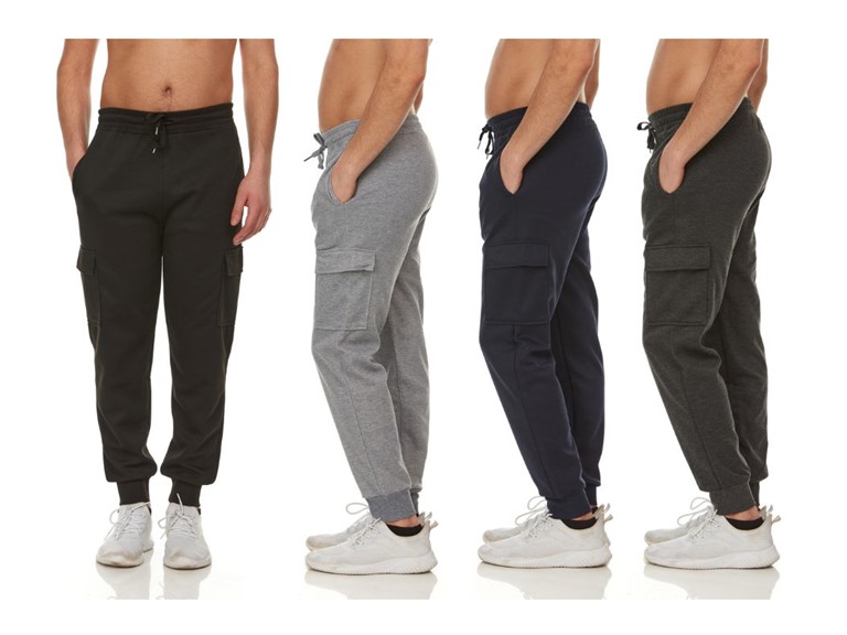 (3PK) Men's Joggers With Zipper Pockets - Gallery 9