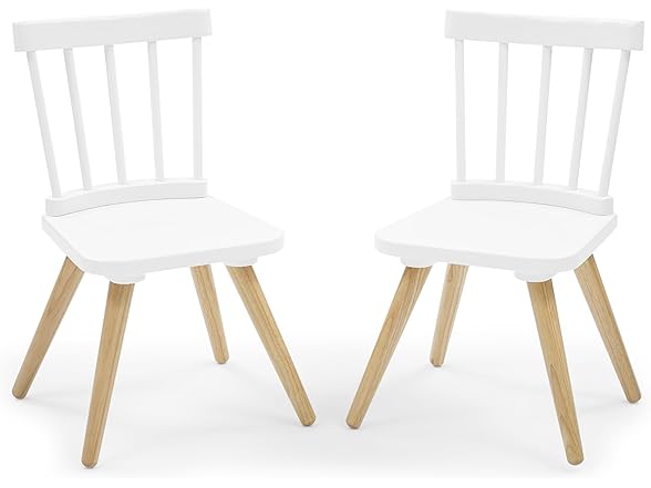 Kids Storage Table & 2-Chair Set White