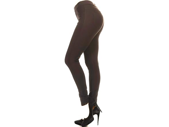 Yelete Women (M) Ladys Mid Rise Ponte Pants