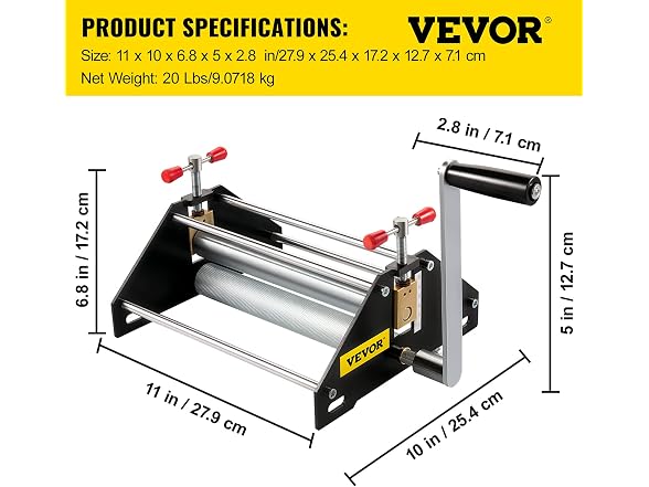 Basic Etching Press, Printing Size 11"L x 10"W