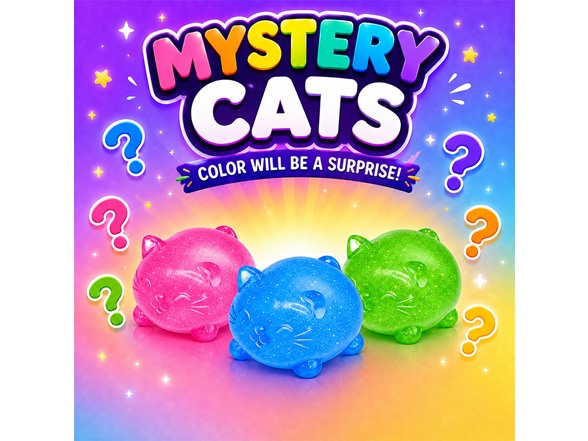 Titan Squishy Sensory Relief, Cat, 3PK