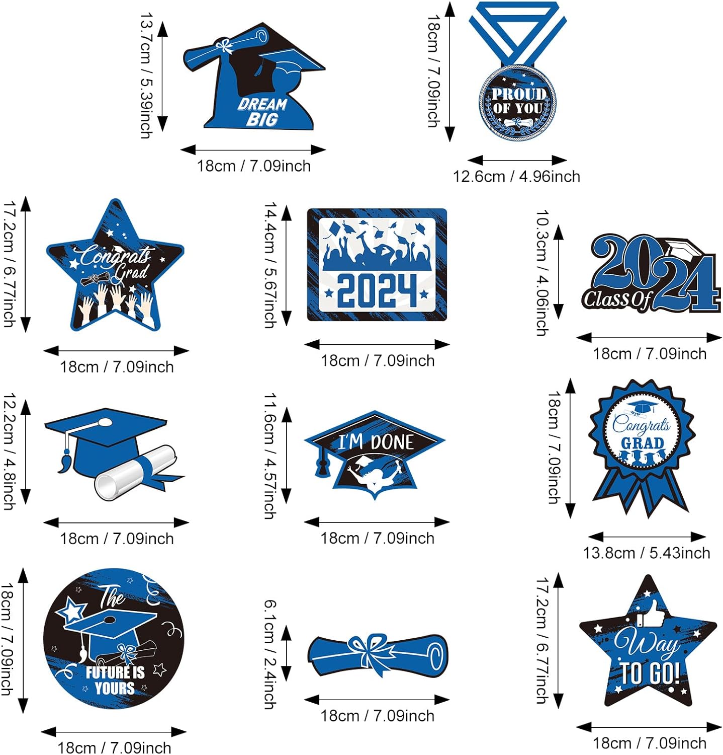 60 Pieces Graduation Party Decorations - Gallery 6