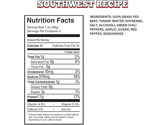 Jacked Jerky Beef Jerky - Southwest