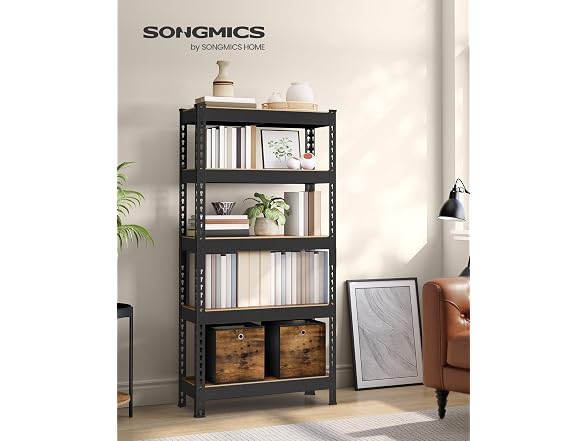 SONGMICS 5-Tier Storage Shelves, Adjustable,Load 2310 lb