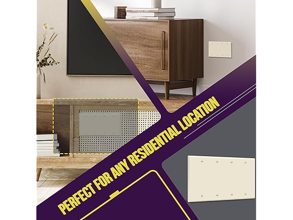 ENERLITES Blank Device Wall Plate