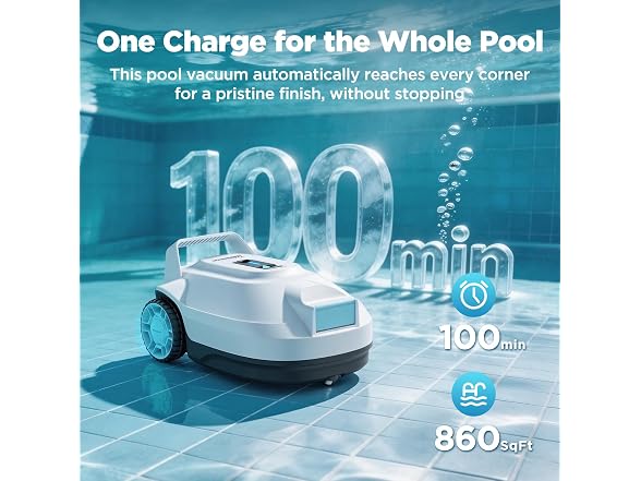 Tnbacious Cordless Robotic Pool Vacuum