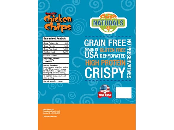 Chip's Naturals Doggie Chicken Chips Large 15 oz
