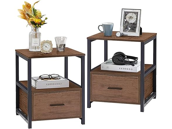 VECELO Nightstand Set of 2, Your Choice
