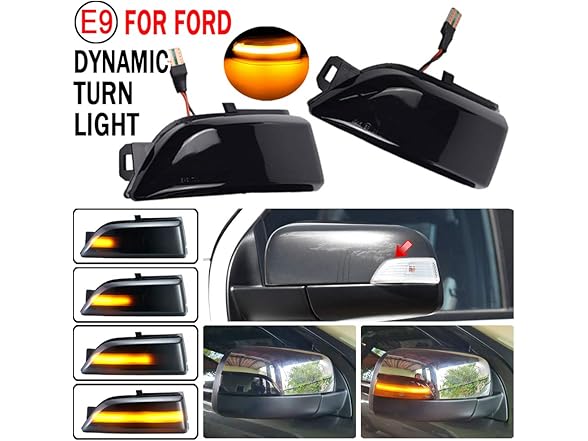 Dynamic Turn Signal LED Side Mirror