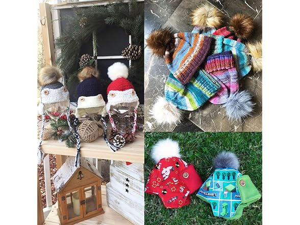 Faux Fur Pom Pom Balls DIY Fox Fur Fluffy