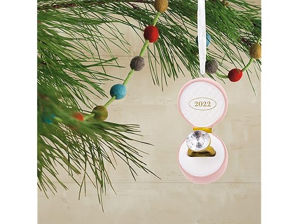Hallmark Engagement Ring Ornament 2022