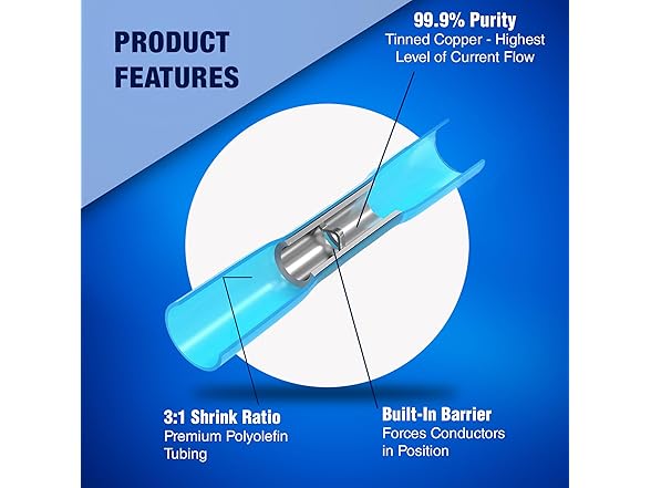 New Age America® 340pcs Heat Shrink Butt Connectors Kit