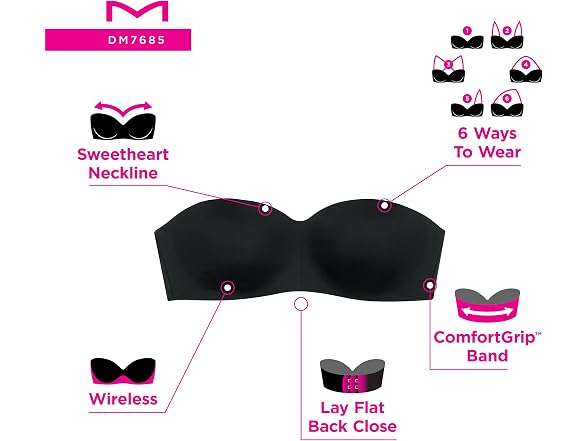 Maidenform Women (XXL) Strapless Bra