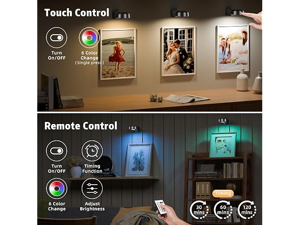 Lightbiz Picture Light RGB 3 Pcs