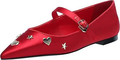 Karl Lagerfeld Women's Flat Red (6) - Gallery 2