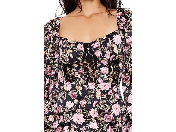 Forever 21 Women (XS) Tiered Tie-Back Mini Dress