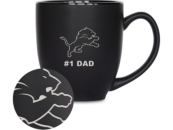 Detroit Lions Dad Bistro Mug