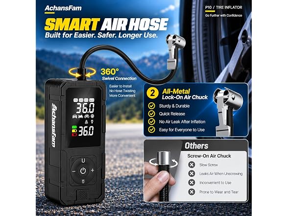 Achansfam P10 Tire Inflator Compressor