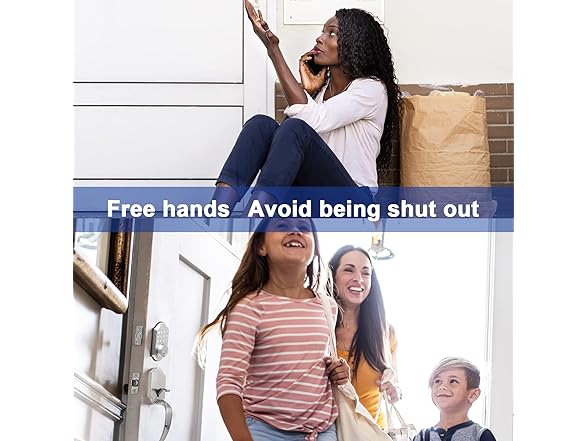 KIAYACI Front Door Lock Set, Silver