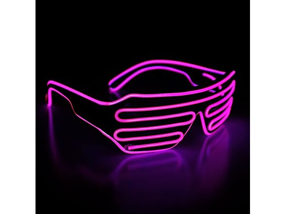Light Up Shutter LED Neon Rave Glasses