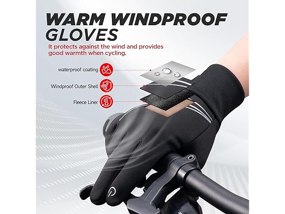 RUIXUE Winter Warm Gloves-L