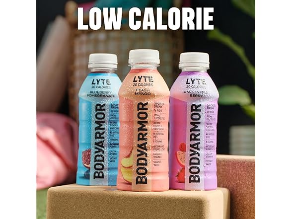 12Pk BODYARMOR LYTE, Peach Mango, Electrolyte